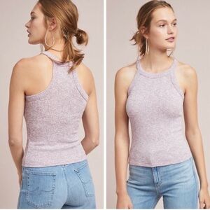 Anthropologie Maeve Raspberry Lavender Sweater Knit Tank Top